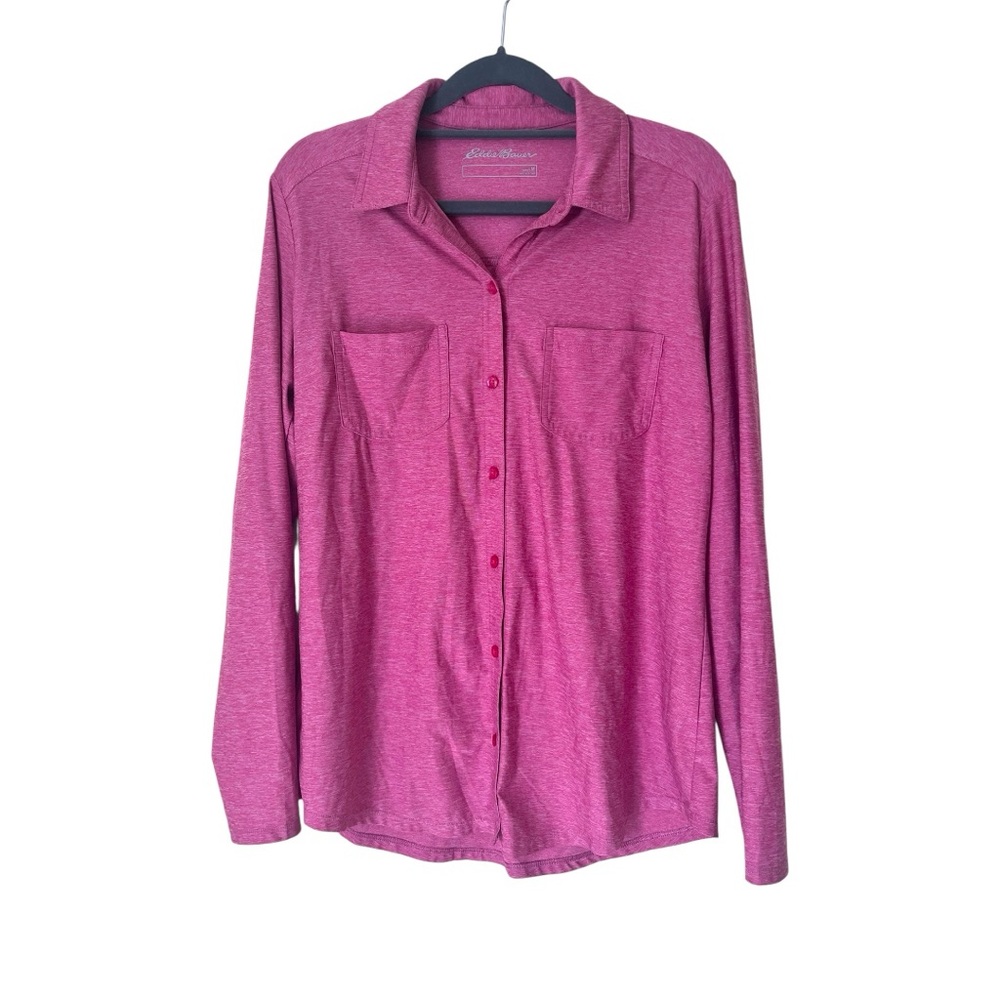 Eddie Bauer Women’s Departure Stretch Long Sleeve Button Up Shirt Size Medium